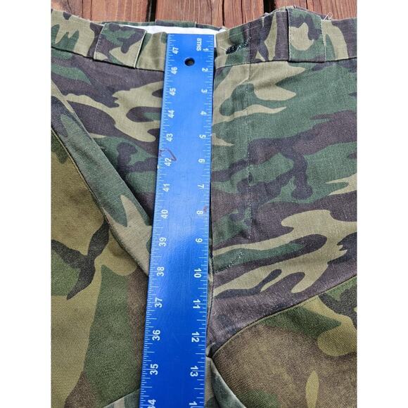 Vintage Cabelas Brush Guard Camo Hunting Pants Fleece Lined Upland Mens 36 - Picture 8 of 12